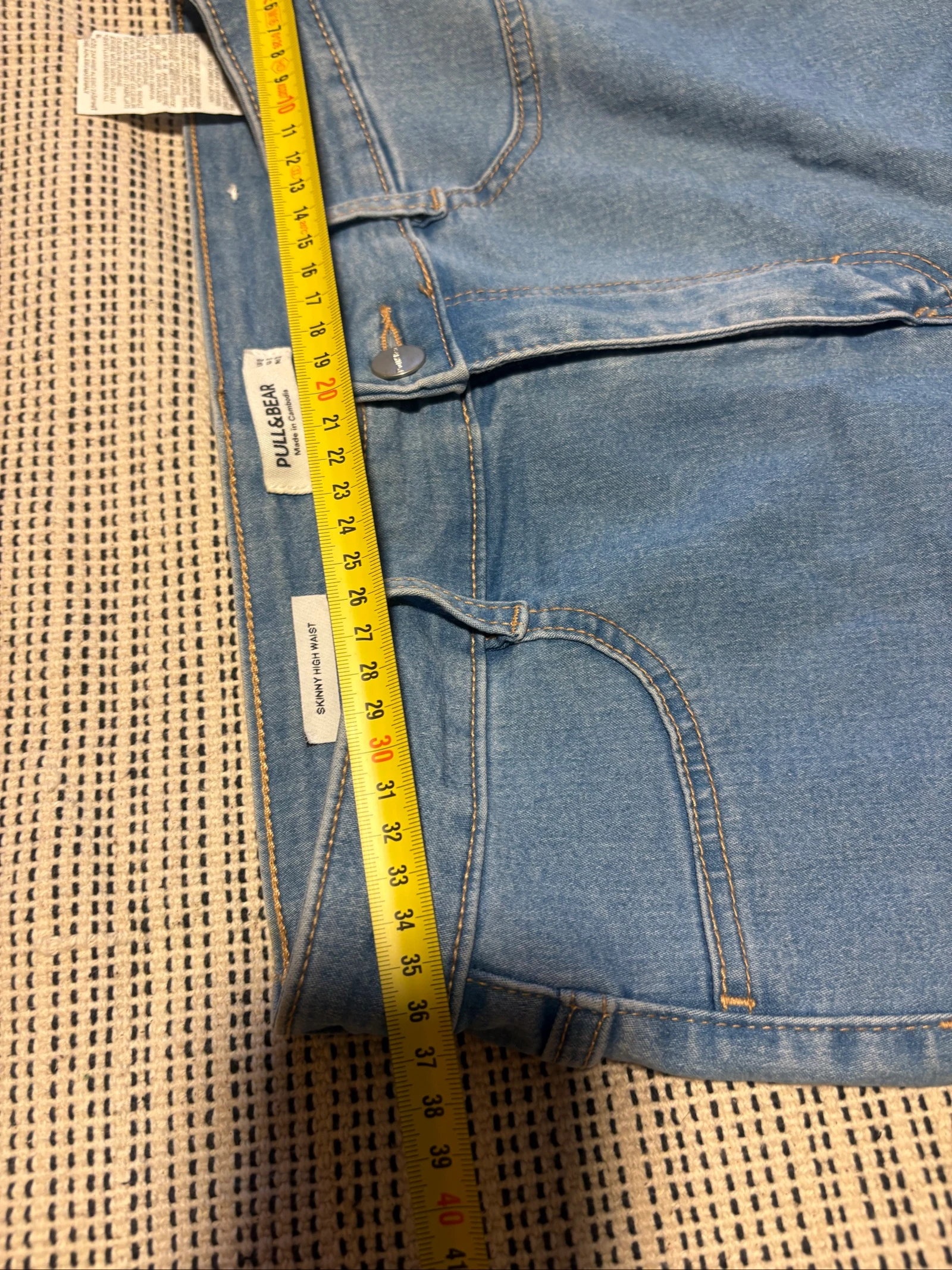 Jeans Pull&Bear skinny taille haute bleu taille 42 / Jean slim bleu L – photo 12
